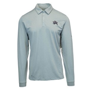 Gray Columbia Aggie Bull Men's Long-Sleeve Polo